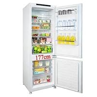 Einbaukühlschrank mit gefrierfach 177 cm hoch , 【Total NoFrost PLUS】, kühl gefrierkombination einbau 178 kühlschrank | 236L (168L/68L) | Energieeffizient | 5 hat ,5 Schubladen| Leise |Türs Wechselbar