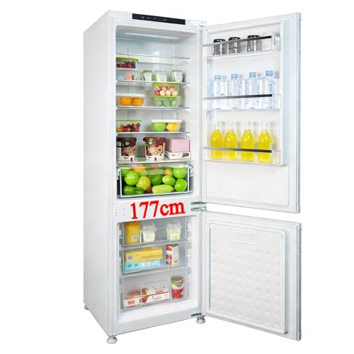 magictec Frigo encastrable 178 cm réfrigérateur encastrable congélateur 177 froid ventilé | Refrigerateur congelateur armoire no frost | 236 L (168 L/68...
