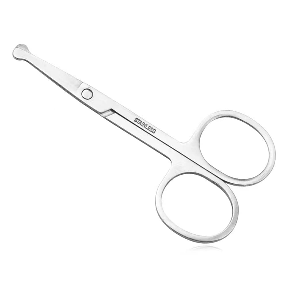 Nose Hair Scissors 3 45in small scissors Nose Hair Trimmer for Women Men Round Nose Safety Scissors For