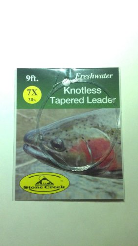 Stone Creek Knotless Tapered Leader 9ft 7X - Fly Fishing