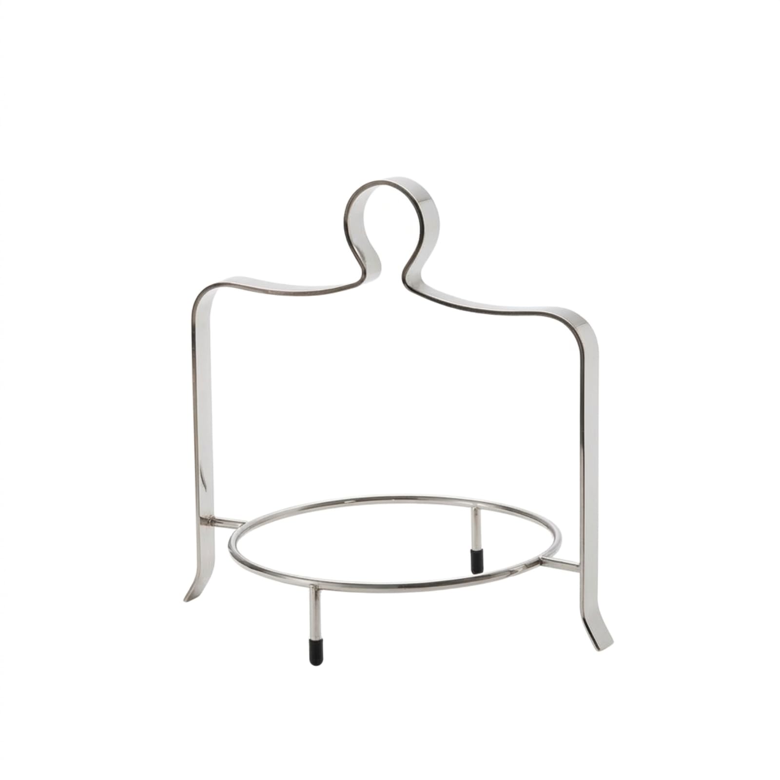 Gralara Présentoir à Dessert Plateau Support , Argent , 1 Niveau, Support En Acier Inoxydable