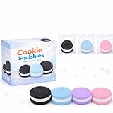 Taba Squishy ,Cookie Squishy Toy, Ultra-Soft Stress Relief & Sensory Toy for Kids and Adults, Anxiety Relief, Cute Design, Party Favors (4 pcs)