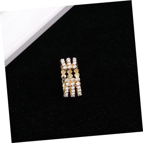 Boucles d'oreilles manchette cartilage strass cristal clip blanc oreille
