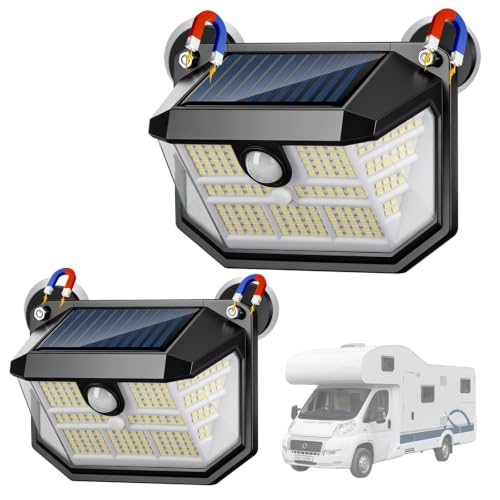 Magnetic LED RV Solar Porch Light