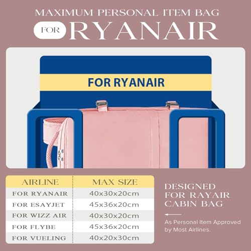 Miniatura 2 de Hayayu Mochila Viaje Cabina Avion 40x20x25 Para Ryanair Mochilas Para Mujer Bolsa Equipaje De Mano Cabina Avion Mochila De Senderismo Mochila Cabina Para Wizzair