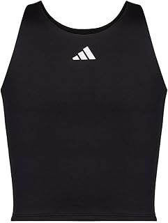 adidas Girls' Moisture-wicking Compression Tank Sports Bra