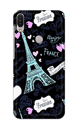 Image of PRINTFIDAA Lovers Famous Place Eiffel Tower in Paris Printed Designer Hard Back Case Cover for Asus Zenfone Max Pro (M1) ZB601KL / ZB602KL (5.99 inch) -(TY) MVN1003