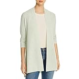 Eileen Fisher Womens Organic Linen Blend Open Front Cardigan Sweater Green XS,Mist