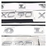 Yuchang LLPing Ajuste para la Etiqueta engomada del Logotipo de Volvo. Volvo XC60 XC90 D2 D5 S80 S90 S60 V90 XC70 XC40 V60 V40 C30 C70 T4 T5 T6 Volvo Pegatina Trasera LELEMAO