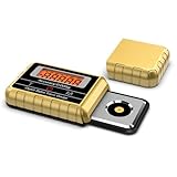 Gold Phonograph Balance Gauge Portable Digital Scale 0.005g Accuracy & Tone Arm Set Automatic Off Portable ABS Stylus Weight Measuring Tool