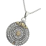 LIGIGWASH Collar Colgante del Zodiaco Chino para Hombre y Mujer, Cadena de Acero Inoxidable Dorado Colgante Vintage de Nueve Palacios y Perlas Cuadradas, Joyas Retro para Fiestas y