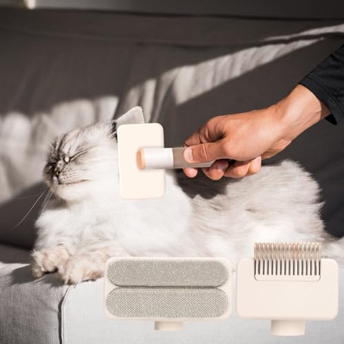 Cepillo de gato para el desprendimiento con función detangler portátil 2