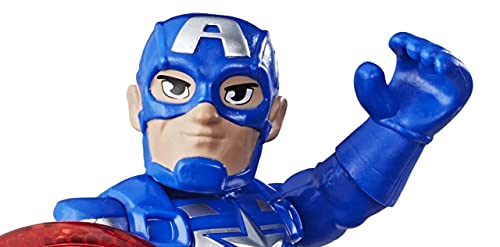 Playskool Heroes Super Hero Adventures Mega Mini Captain America Figure #TOP2