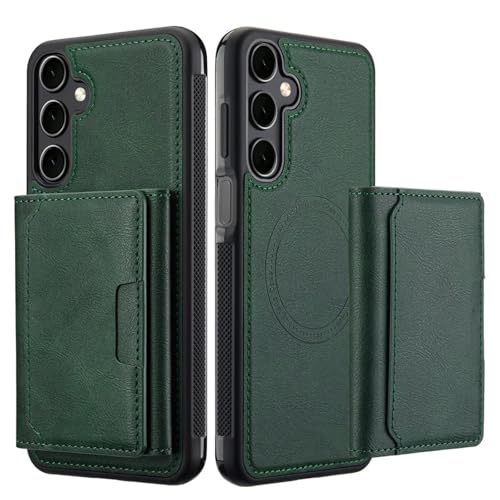 Étui portefeuille Samsung S24 Ultra vert pour vos déplacements