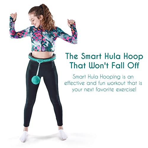 Teal Elite Smart Weighted Hula Hoop For Adults Weight Loss– Fully Adjustable With Detachable Knots thumb #7