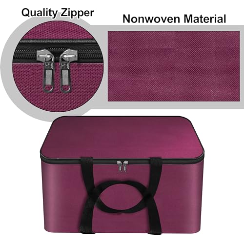 Image of Storite Small Non-Woven Cloth Storage Bags - 41x35x23.5 cm | Zipper & Handle, Foldable Wardrobe Organizer, For Clothes, Sarees, Blankets & Toys,Fabric Underbed Storage Box
