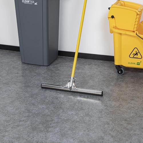 Image of RW Clean Stainless Steel Floor Squeegee - 21 1 /2 inch x 5 inch x 1 1 /2 inch - 1 count box - Restaurantware