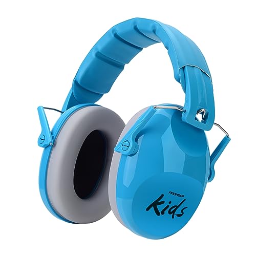 PROHEAR 032 Cuffie Antirumore Bambini,Protezione dell'udito per bambini con autismo, paraorecchie passivo regolabili e confortevoli,SNR 28dB riduzione efficace del rumore per scuola,concerti - Blu
