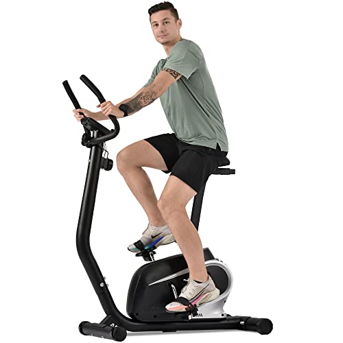 Ergometer Cardio Hometrainer Fahrrad Fitnessfahrrad, tiefem Einstieg und Komfort-Sattel,Szenisches Zuhause Fahren Heimtraining Bike bis 100 kg, Stationäres Fahrrad Crosstrainer für Senioren, Frauen Cover