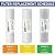 iSpring F3US Standard Reverse Osmosis RO Systems 6-Month Prefilter Replacement Supply Cartridge Pack Set, 3 Filters w/Sediment, CTO and GAC, 10" X 2.5", Fits PH100, RO100, Made in USA