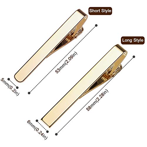 Classic Style Men's Tie Clips, Viaky Neck Ties Necktie Bar Pinch Clip With Gold Silver Black 3 Tone, Best Gifts For Your Father, Lover And Friends In Xmas, Anniversary, Wedding, Party, Meeting #TOP2