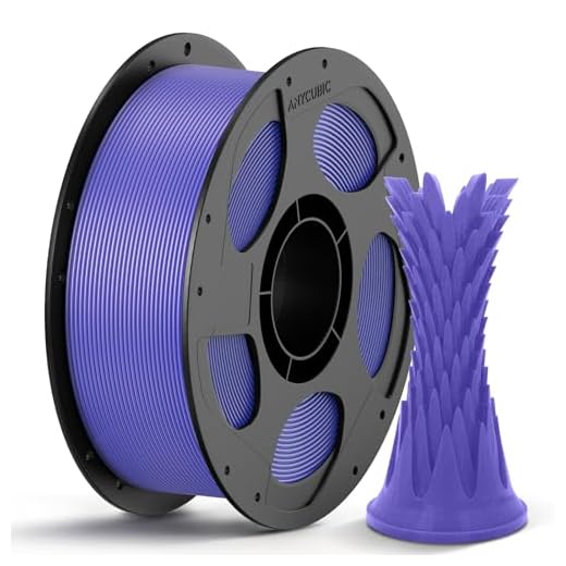 ANYCUBIC PLA 3D Printer Filament, 3D Printing PLA Filament 1.75mm Dimensional Accuracy +/- 0.02mm, 1KG Reusable Spool (2.2 lbs), Purple