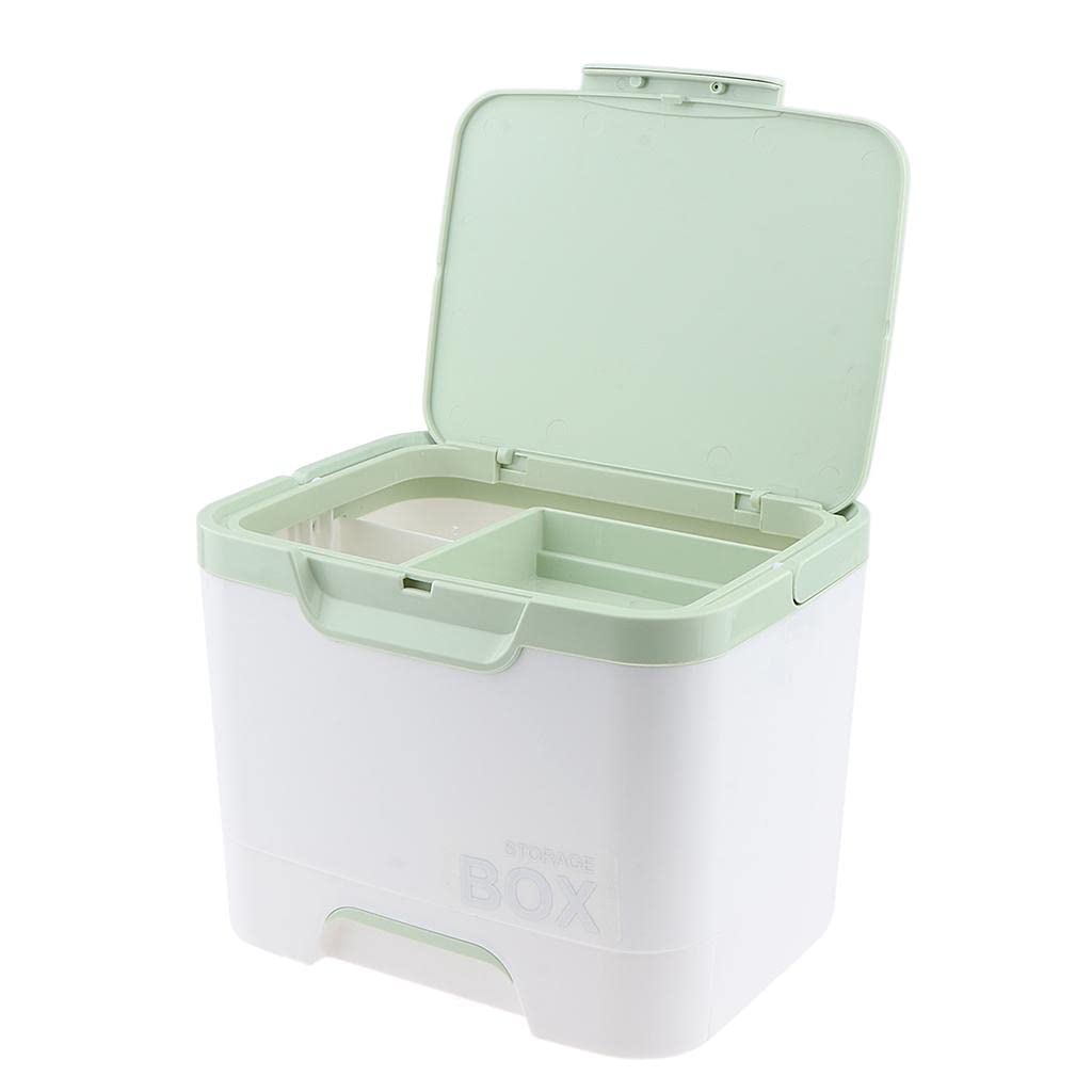 Big Shoppee Multipurpose First Aid Nail Art & Makeup Supply Case Storage Organizer Box Light Green
