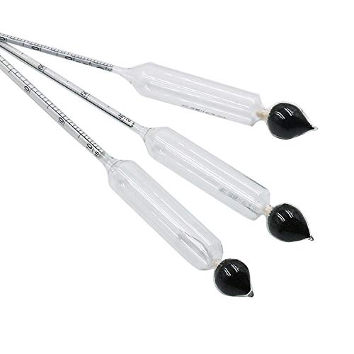 Lot De 3 Alcoomètres Précis 0-100% + Thermomètre - Kit Complet Pour Distillation Et Brassage Maison