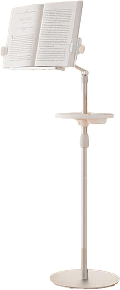 Reading Books Stand with Storage Tray, Standing Desk,for Weddings Office School Music Room(Includes Only Rack)