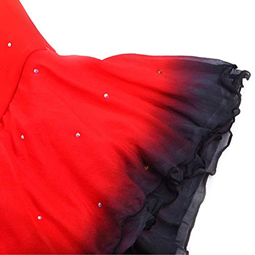 Jruia Sleeveless Figure Skating Dress For Girls/Ladies Ice Skating Competition Skating Wear Gymnastics Performance Leotards,Red,11_13Years #TOP6