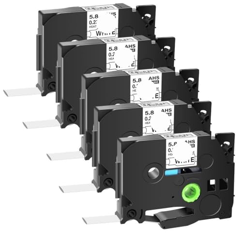 Tubos termorretráctiles de 5.8mm para organizar cuadros eléctricos e instalaciones de red, 5PK