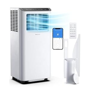 Pro Breeze® 12000 BTU Portable Air Conditioner – Smart Home WiFi Compatible with 24-Hour Digital Timer, Smart Display & Window Venting Kit Included – Air Conditioning Unit for Home & Office