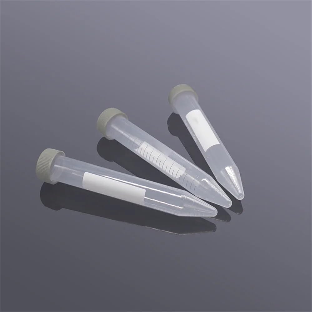 50 pezzi da 15 ml con tappo a vite for provette centrifuga, forniture for tubi Life Tube Attrezzature da laboratorio