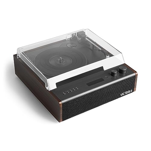 Victrola Eastwood VTA-73-ESP-INT Tourne-disque Bluetooth Signature avec platine à trois vitesses et cartouche Audio-Technica remplaçable | Espresso - Les Beatles, Paul McCartney, John Lennon, RIngo Starr, George Harrison Victrola Eastwood VTA-73-ESP-INT Tourne-disque Bluetooth Signature avec platine à trois vitesses et cartouche Audio-Technica remplaçable | Espresso – Image 4
