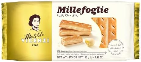 Vicenzi Matiled Vicenzi Millefoglie D'Italia Puff Pastry Sticks With Butter 125g