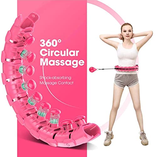 MANQIAN Hula Hoop Exercício Smart Hula Hoops para Adultos Perda de Peso Ajustável 2 em 1 Abdômen Fit