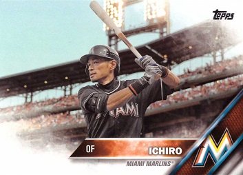 2016 Topps #700 Ichiro Suzuki Baseball Card - Miami Marlins