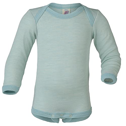 Image of Ecoable Baby Merino Wool Bodysuit: Toddler Thermal Base Layer Onesie with Long Sleeves