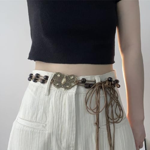 1pc Women Bohemian Style Rope Braid Waist Belt for Dresses Jeans4