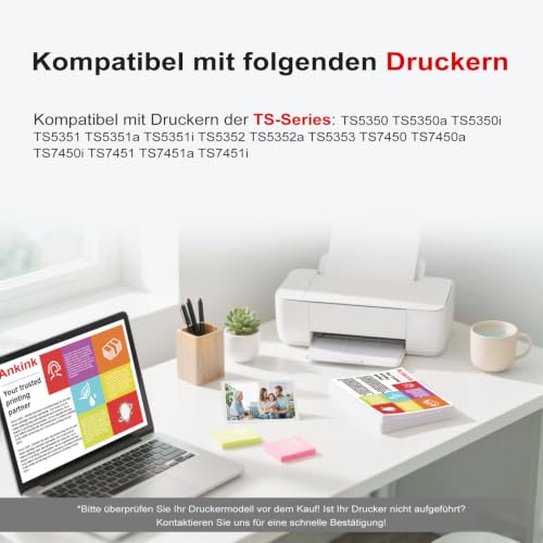 ANKINK Kompatibel Tintenpatrone Druckerpatronen als Ersatz für Canon PG 560XL PG560 Patrone 560 XL für TS5350 TS5350a TS5350i TS5351 TS5351a TS5352 TS5353 TS7450 TS7451 TS7450i Drucker Schwarz 2 Pack
