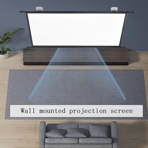 Pantalla para proyector manual 72 pulgadas 16:9 HD miniatura 2