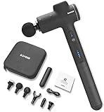 Bondir Massage Gun R2 [Relief + Recover] with Extension, Professional Deep Tissue Percussion Massager for Muscle and Athletes, Portable, Handheld, Quite, High-Intensity, Adjustable Speed, 6 Heads