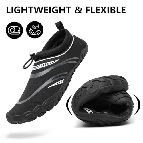 Image of Mishansha Womens Mens Water Swim Shoes Wide Toe Box Barefoot Shoes US Size 5.5-13.5 Women / 3-11.5 Men