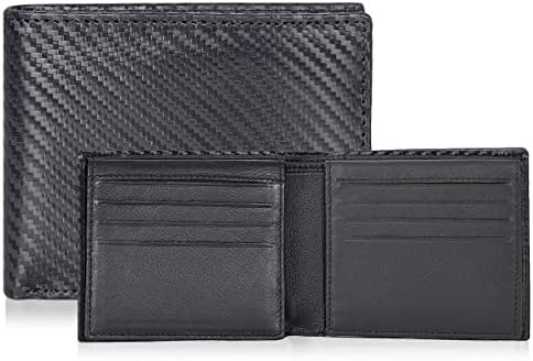 Amazon Brand - Eono Handmade Genuine Slim RFID Wallets for Men - Leather Slim Credit Card Holder