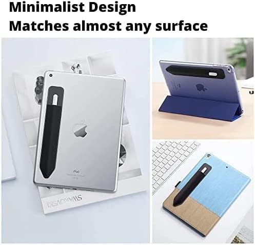 Stylus Pencil Holder Compatible with The Apple Pencil (1st and 2nd Gen),Elastic Pocket Pouch Adhesive Sleeve Attached to Case for Stylus Pens