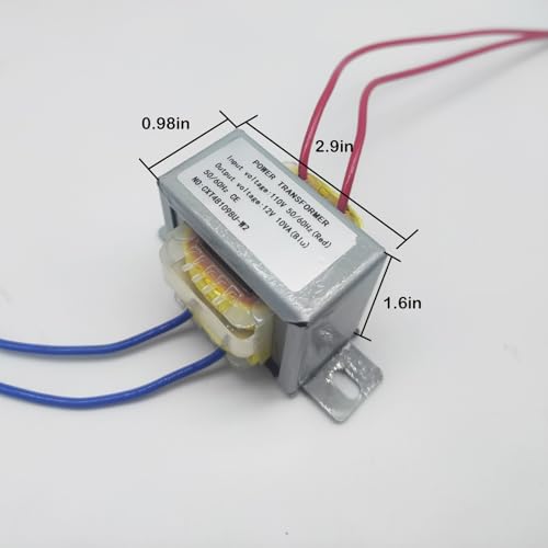 12V/10W AC/AC Power Transformer, Input 110V 50/60HZ Single-Phase, Step Down 110V to 12VAC Power Converter Control by LZDICITARU - Image 2
