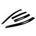 Chevy Malibu 4pcs Window Vent Visor Deflector Rain Guard (Dark Smoke)