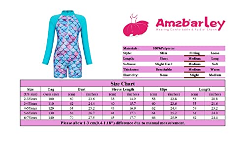 Image of Girls Swimwear Rash Guard One Piece Swimsuit Kids Bathing Suit Sunsuit