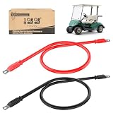 10L0L Universal Golf Cart Battery Cable 39.9in & 41.3in for Club Car EZGO and Other Motor Battery Connection Cables Set