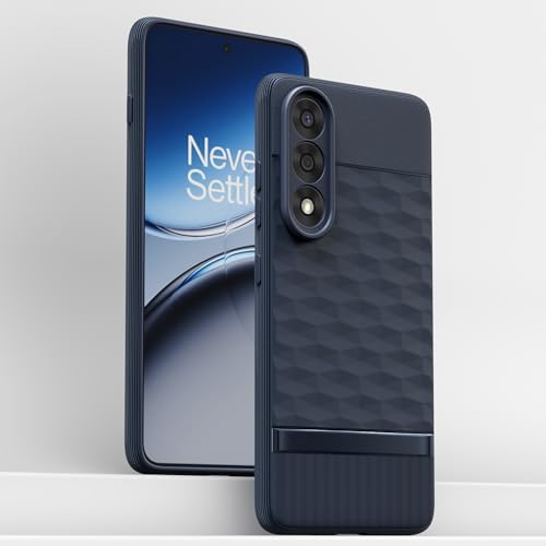 Image of Pikkme Back Cover for OnePlus Nord 5 5G Camera Protection 3D Hexa Cube Design Silicone Protective Bumper Case (Blue)